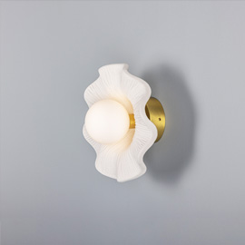 Rivale Matt White IP44 Wall Light